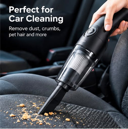 Portable Mini Car Vacuum Cleaner – Cordless Handheld Vacuum for Car & Home