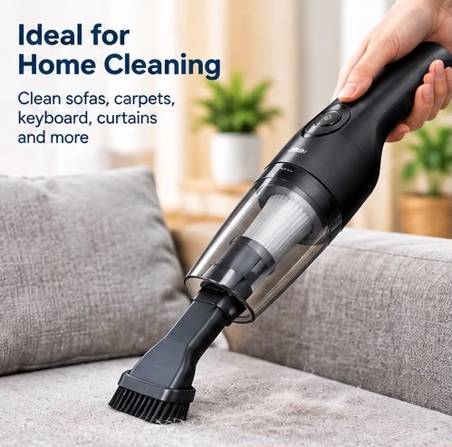 Portable Mini Car Vacuum Cleaner – Cordless Handheld Vacuum for Car & Home