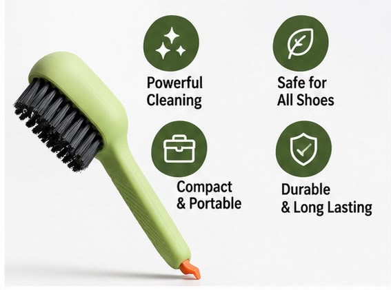 Waterless Shoe Cleaner Kit – Deep Cleaning Foam with Brush